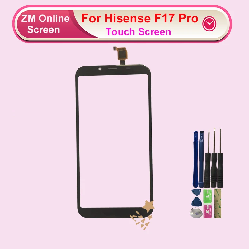 RYKKZ для Hisense F17 Pro Сенсорный экран дигитайзер сенсор Замена с инструментами без ЖК-дисплея для Hisense F17