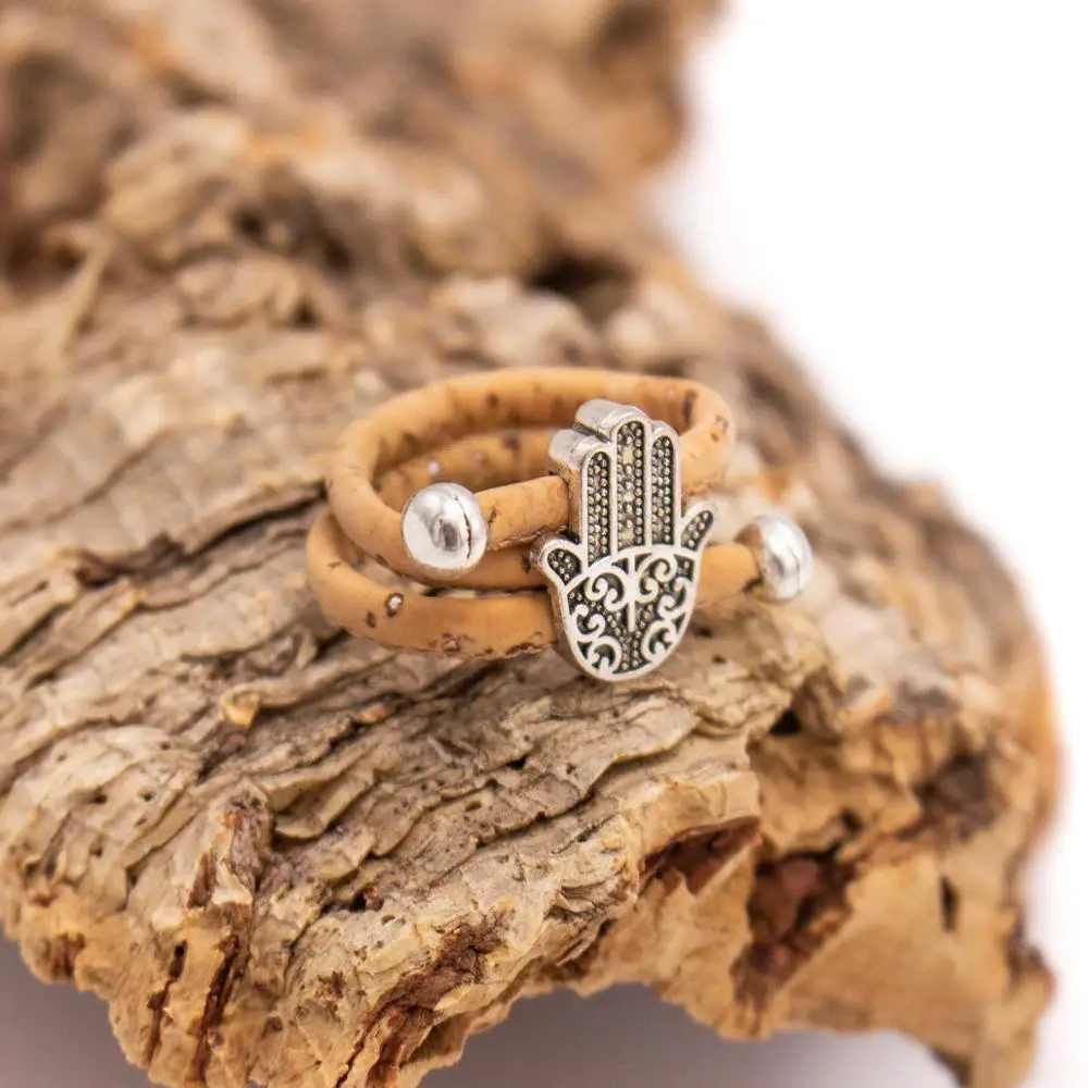 Натуральная пробка античная серебряная Фатима Женская винтажная оригинальная