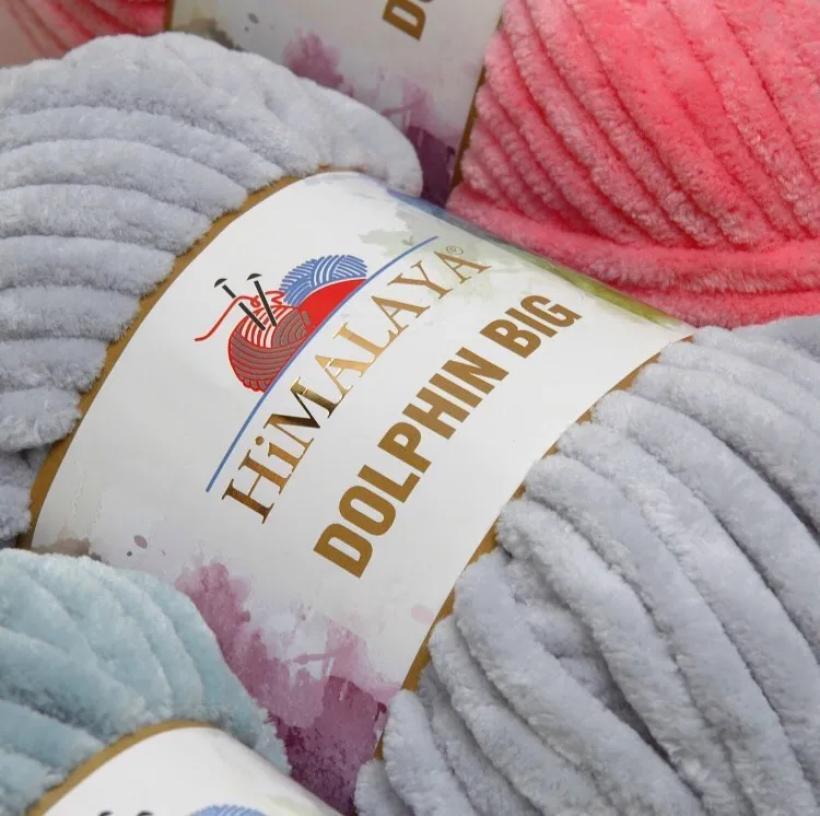 Himalaya Dolphin BIG Yarn Гималайский дельфин большая пряжа 200 г супер громоздкое толстое