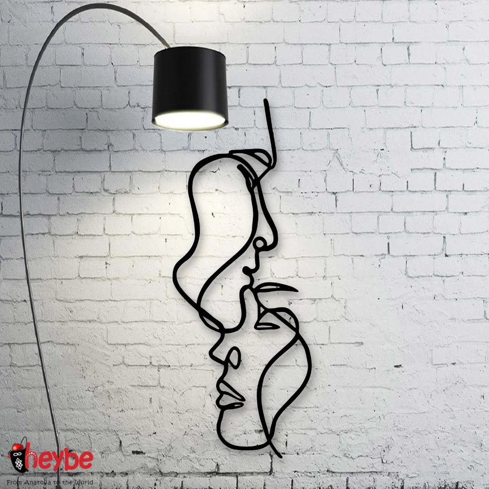 Металл Истинная любовь Стены Художественное оформление Современная женщина