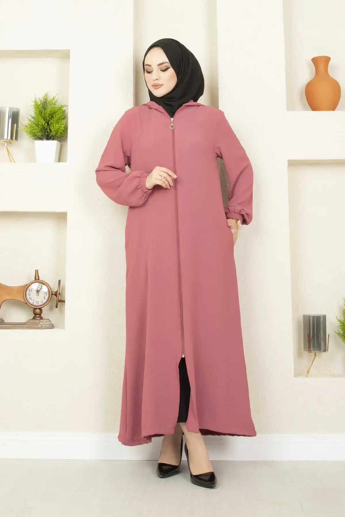 Hooded Zip Abaya Gulf Women Jalabiyat Eid Mubarak Ramadan Arabic Turkey Store Caftan Algeria Dubai Luxury Kaftan 2022 Hijab