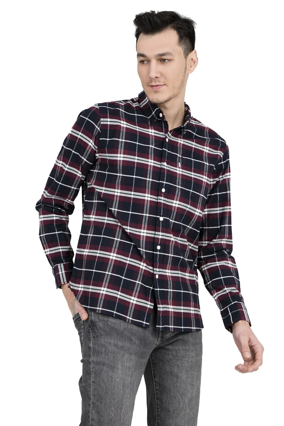 Levis Мужская рубашка 65824|Повседневные рубашки| |
