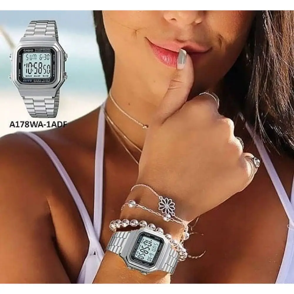 Часы Casio Мужские из нержавеющей стали с подсветкой спортивные Роскошные