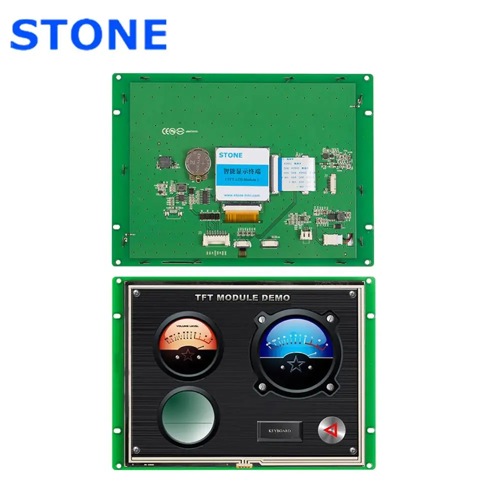 8 Inch HMI Smart LCD Touch Display Module Support Interface RS232/RS485/TTL for Equipment Use