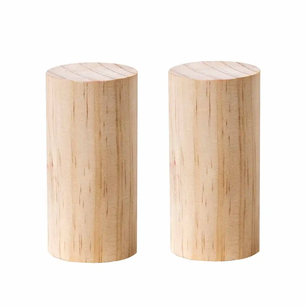 

2pcs Pine Wood Column 10cm for DIY crafting, wood handmade, laser engraver & cutter including xTool D1