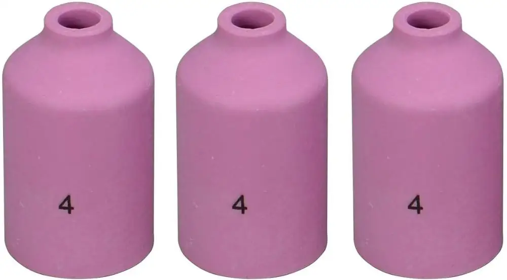 Ривервелд ТИГ газовая линза керамическая чаша 54Н18 №4 (1/4 D6.5*42мм) для сварочного горелка WP 17 18 26 серии в упаковке по 10 штук.