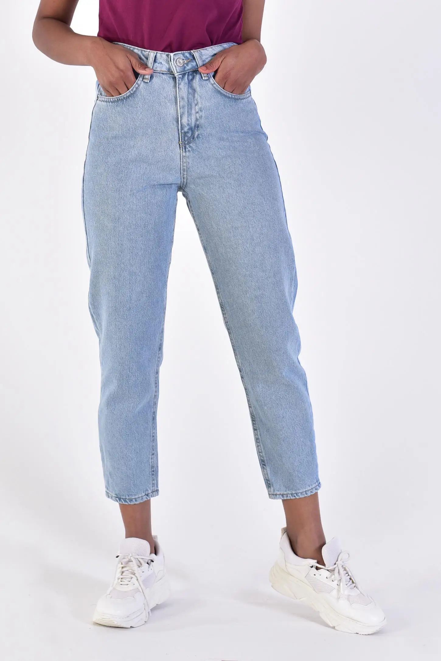 Джинсы для женщин джинсы МОМ с бойфрендами высокой талией | Женская одежда