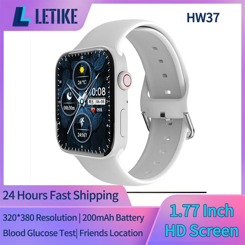 

Смарт-часы LETIKE HW37 для мужчин и женщин, 1,77 дюйма, Android, IOS