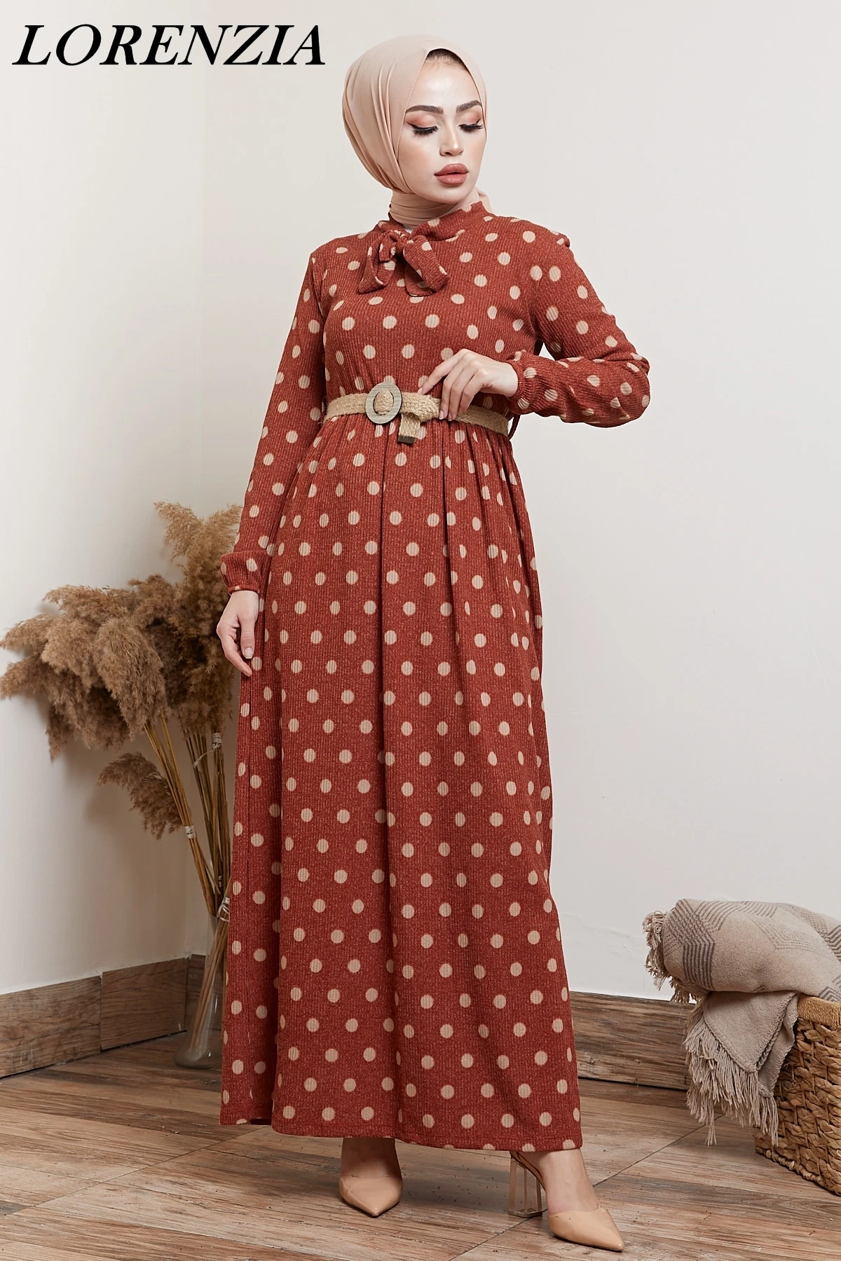 

LORENZIA Abaya Dubai arabic muslim fashion hijab dress Kaftan Islamic clothing dresses for women Vestidos Robe Oman FREE SHIPPIN