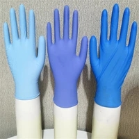 100pcs disposable nitrile latex rubber gloves dishwashingkitchenworkgardenhousehold cleaning gloves purpleblue gloves
