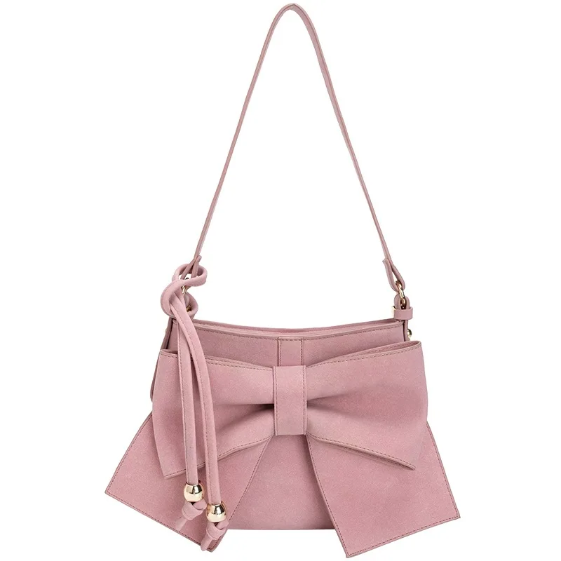 Женская зимняя сумка-клатч из искусственной замши розового цвета | Багаж и сумки