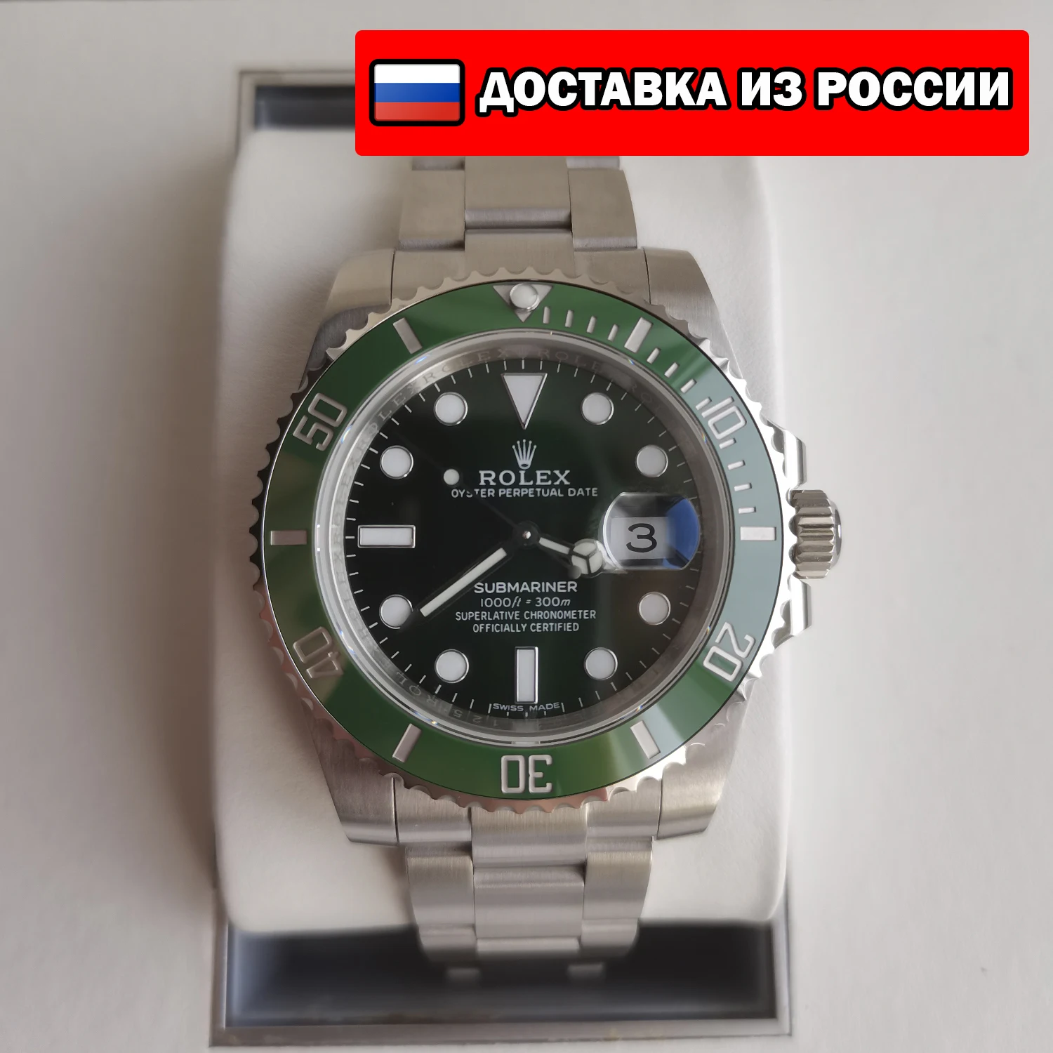 Часы Rolex Submariner Date 116610LV Hulk 904L Cal. 3135 2836 Зеленые Роскошные Наручные | часы