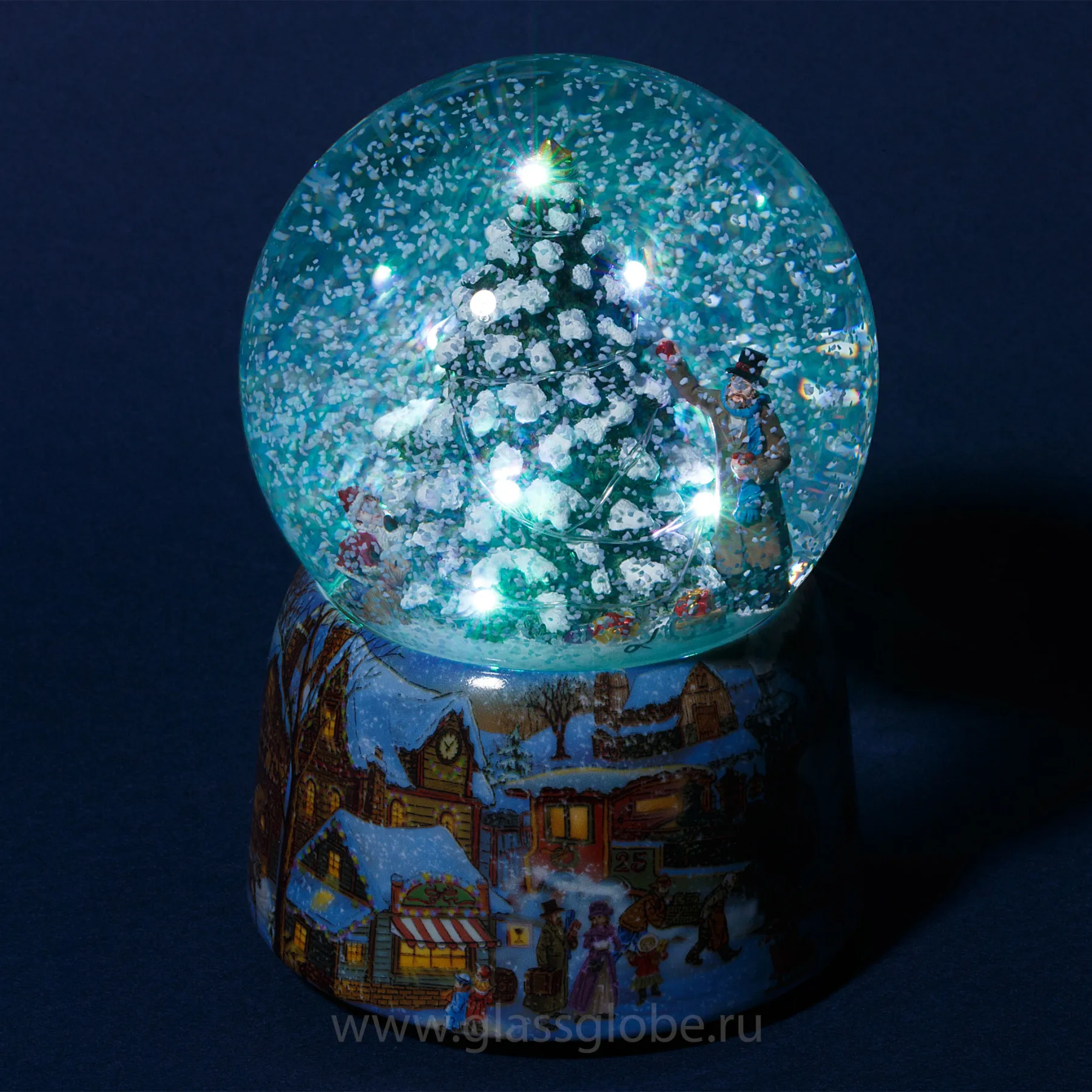  Стеклянный шар со снегом Ёлочка гори! снежный snow globe  | Дом и сад