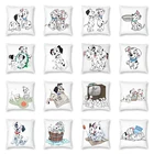 Наволочка для подушки с мультяшным изображением далматинской собаки, двусторонняя наволочка с принтом собаки, щенка, животного, наволочка для автомобиля, крутая наволочка, домашний декор