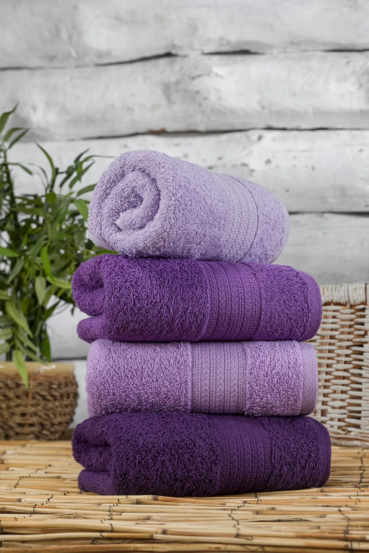 Vesty 50*90 cm 100% Cotton 4-Pack Face Towel Gray Beige White Soft Perfect Dryness High Absorbency for Bath Made in Turkey | Дом и сад