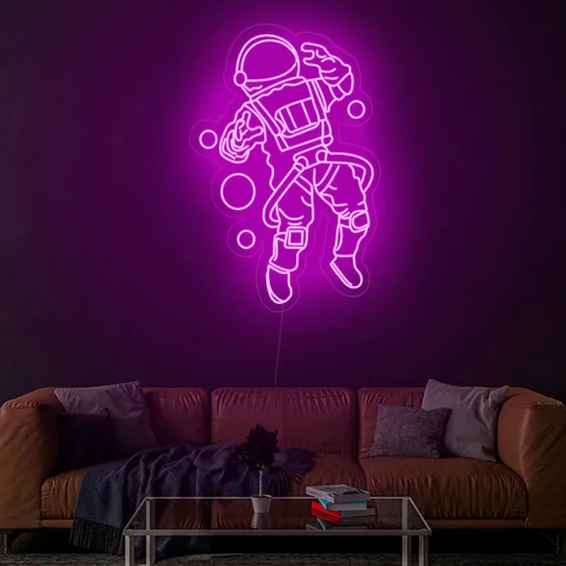 Astronaut LED Neon Sign Art Neon Wall Decor Led Neon Light Bedroom Decoration Neon Signs Personalized Neon Light enlarge