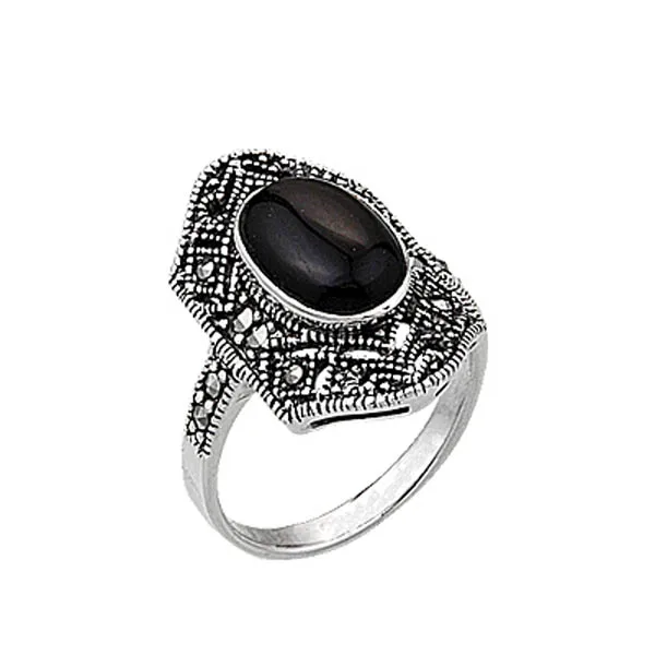 

Silver 925 Sterling Marcasite Ring