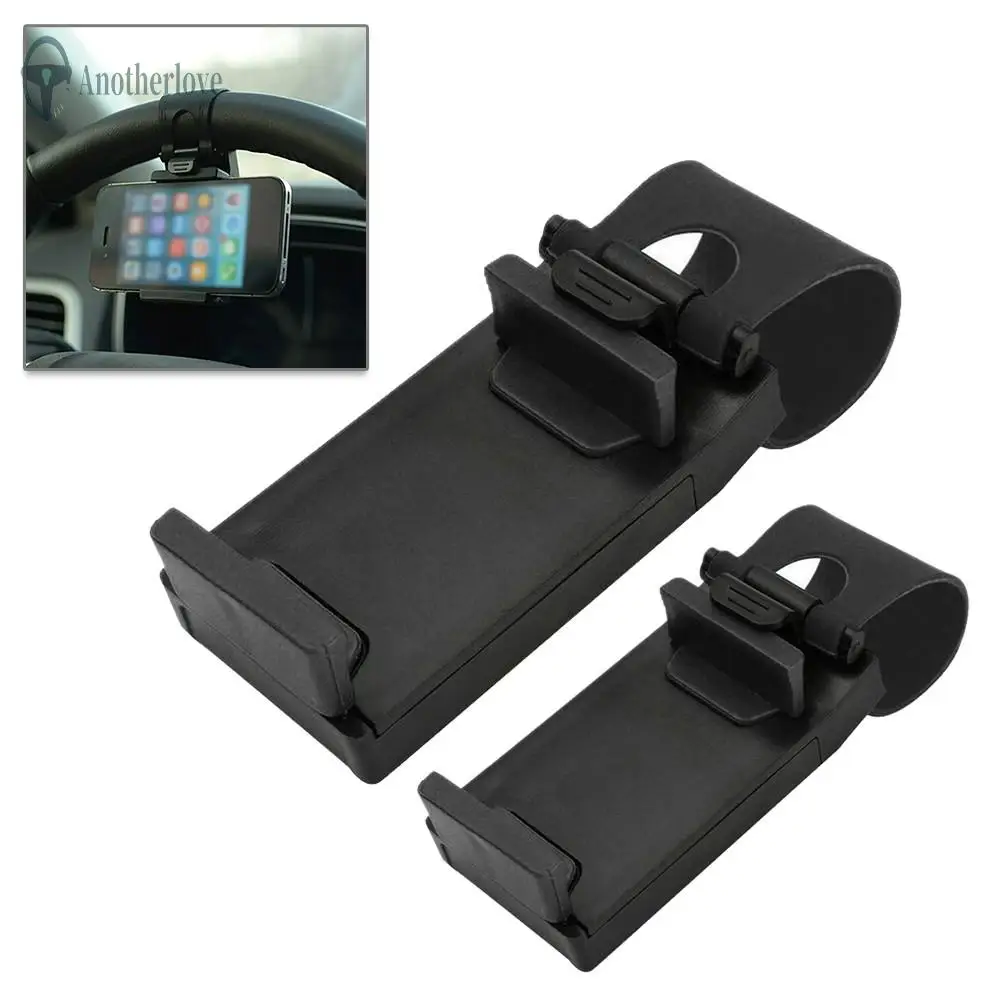

BLACK Steering Wheel Car Support For Mobile Phone GPS Smartphone Mobile Phone Support for Uber 99 Pop Taxi Cars