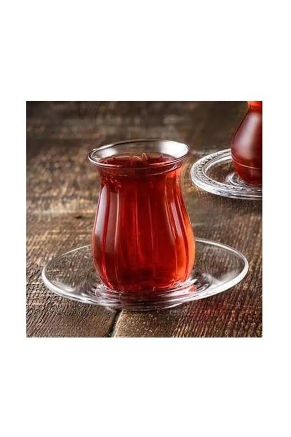 12 Pcs Glass Tea Cup with Saucers  Glass Cup Heat Resistant Tea 6 Coffee Mug with Saucers Gift for Housewarming Gift for Her