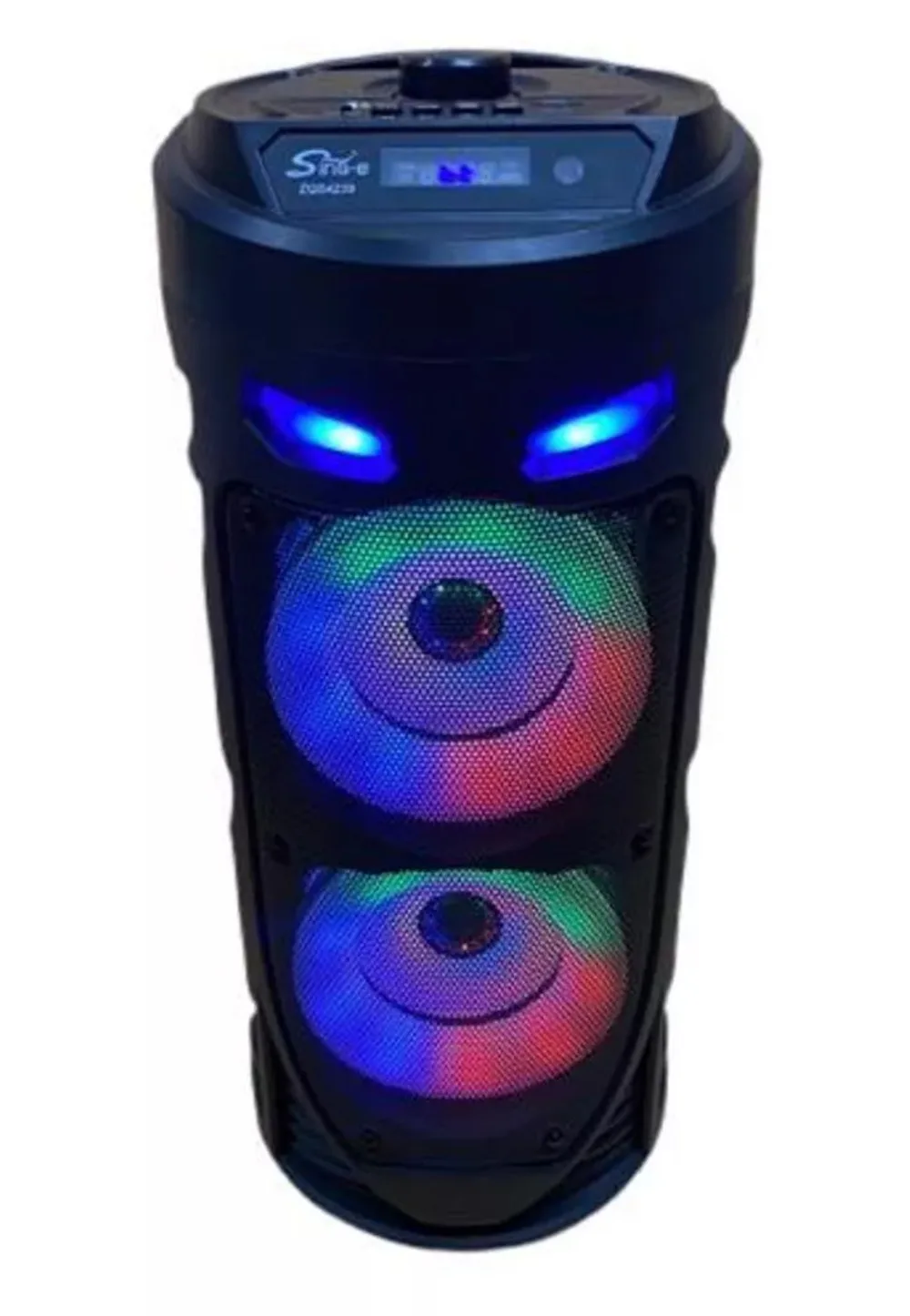 Portable wireless speaker 200 Watt with karaoke microphone Bluetooth system Light Music FM aux USB TF battery | Электроника
