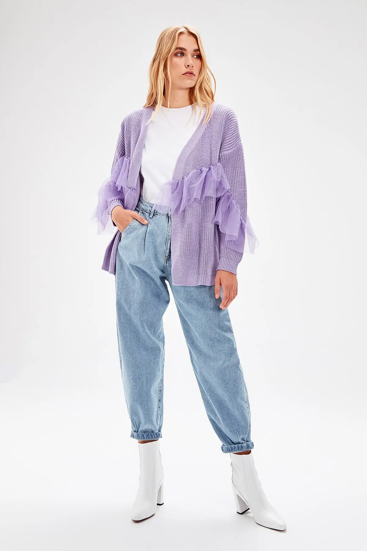 Trendyol Женский трикотажный кардиган TWOAW20FV0048| |
