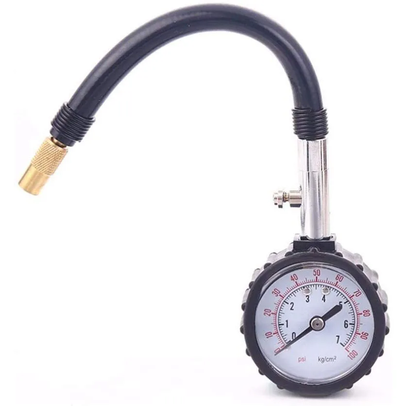 100 PSI датчик давления в шинах лучший точный сверхмощный манометр для шин для автомобилей и мотоциклов