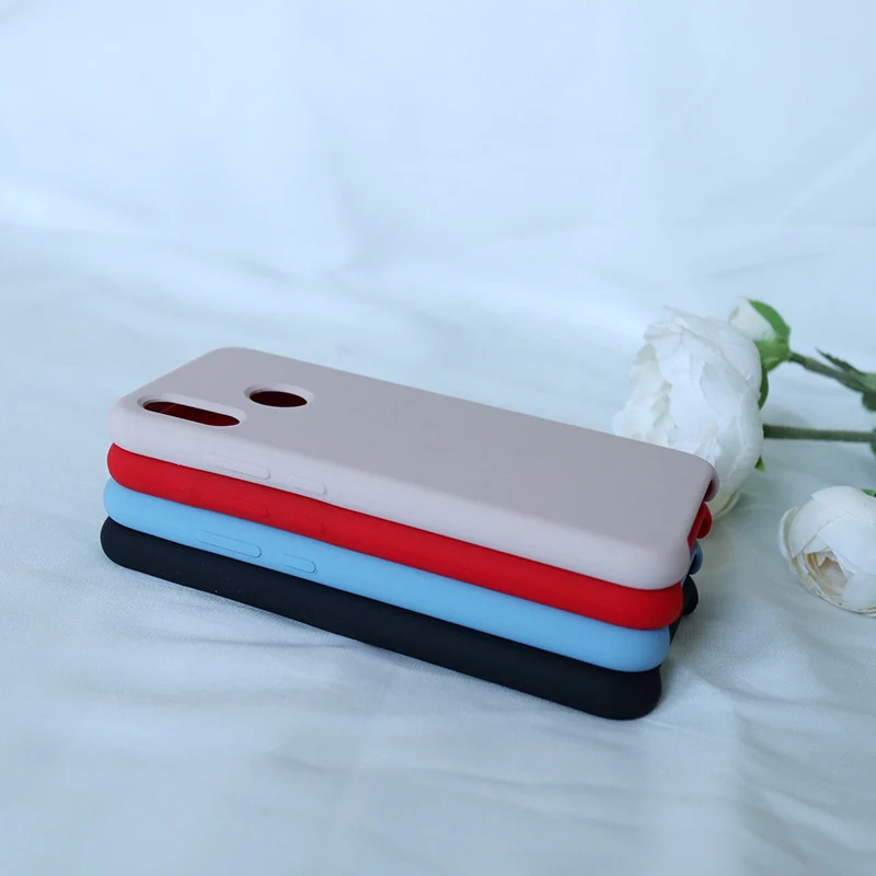 Жидкий силиконовый чехол для мобильного телефона Huawei P30 Lite мягкая задняя