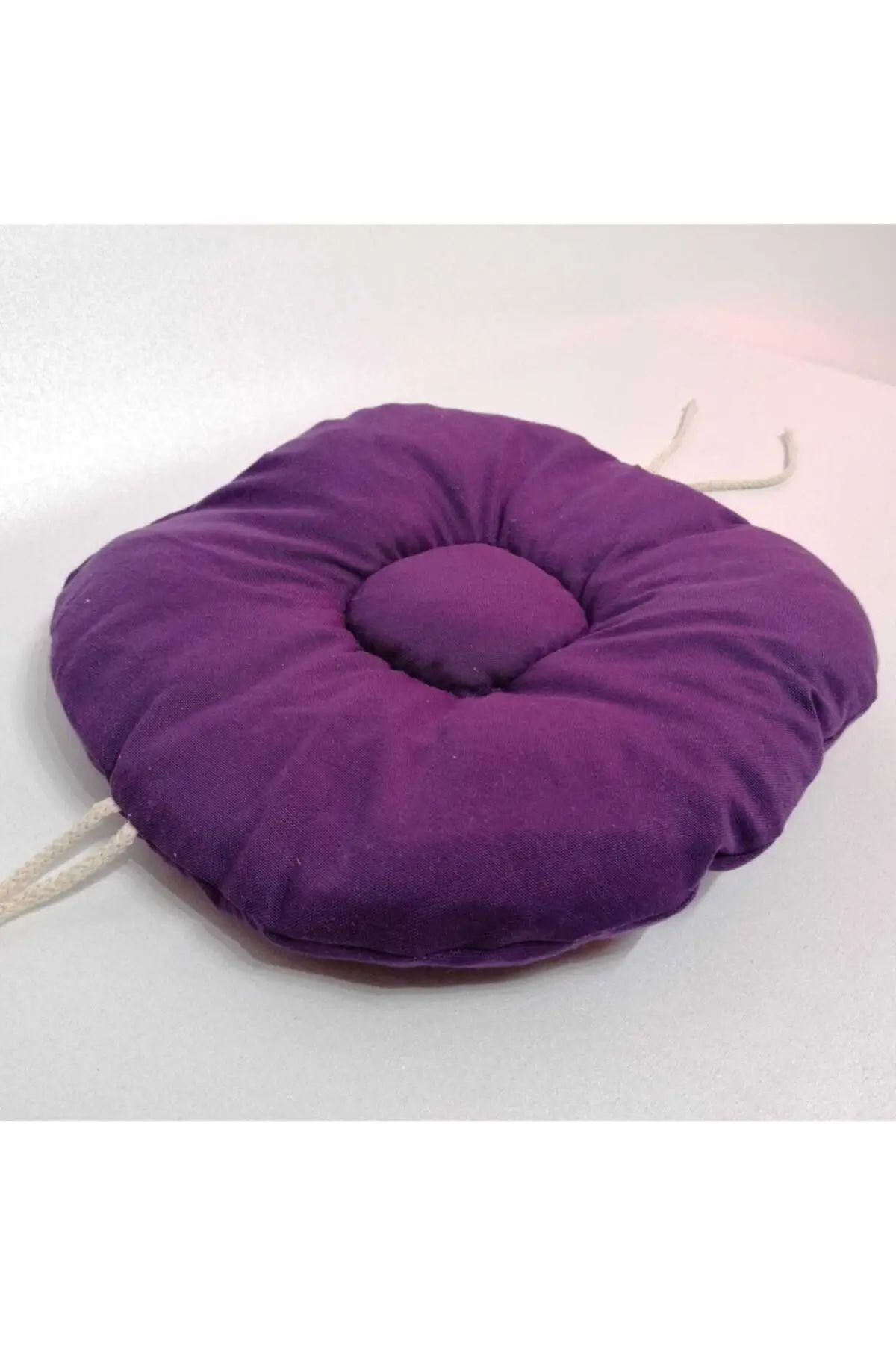 

Solid Color Puffy Round Stool Chair Cushion