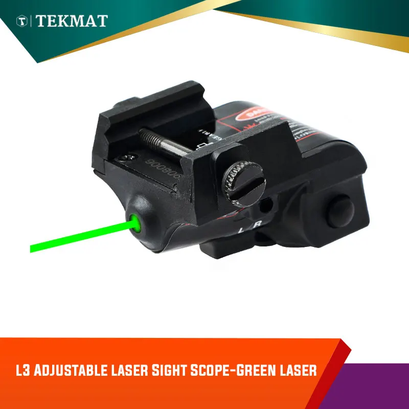 

Tekmat Green Dot Laser Sight Light L3-G Hunting Precision Lock Target For Riflescope Optical Black Xhunter