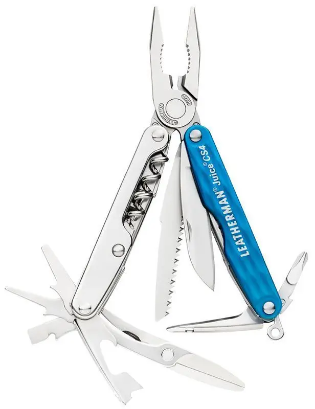 Мультитул Leatherman Juice Cs4 15 функций голубой (подарочная упаковка) | Инструменты