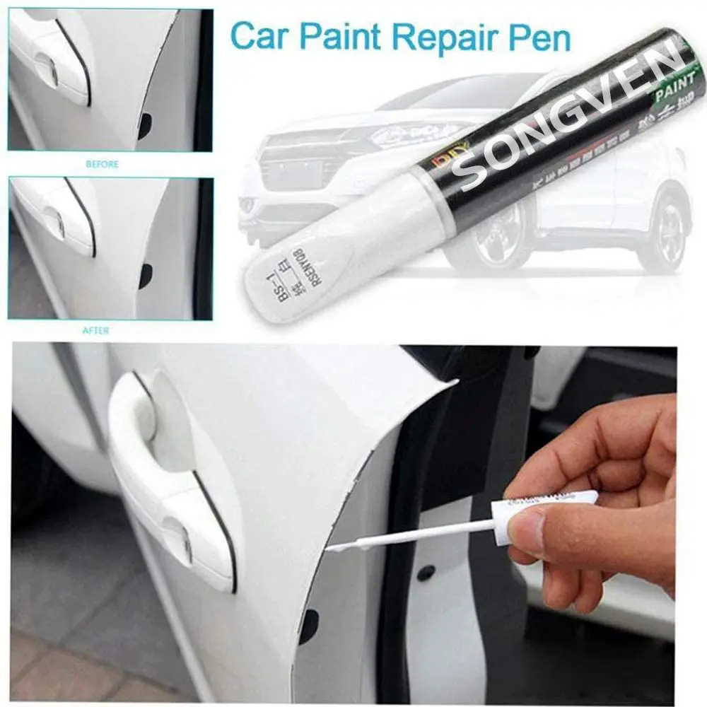 

Car Touch Up Pen Set Car Paint Surface Repair Scratch Repair Paint White Gray Black Red Mixed Color Paint Pen