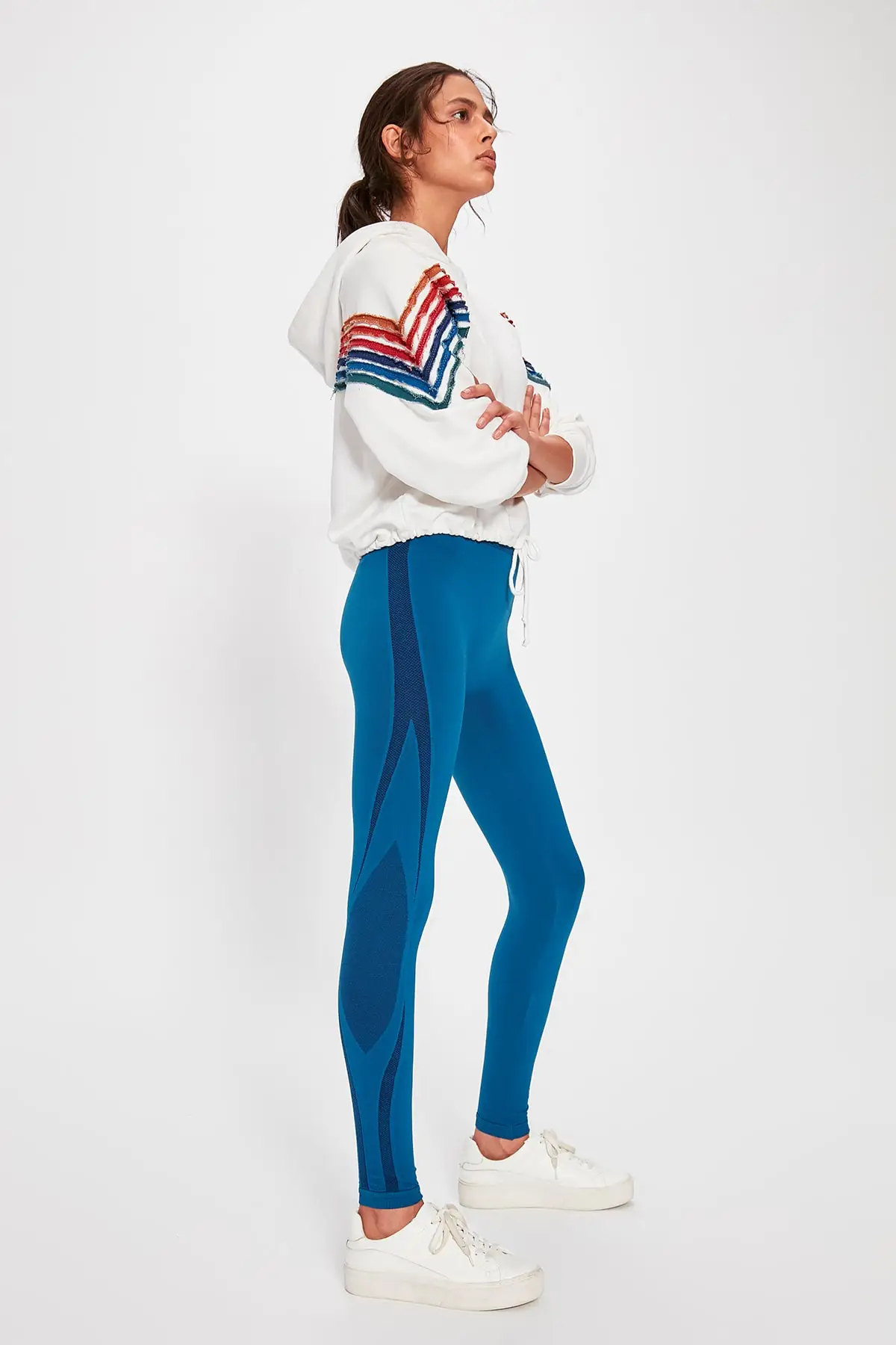 Trendyol масло бесшовные жаккардовые колготки TWOAW20TA0067|Колготки| |