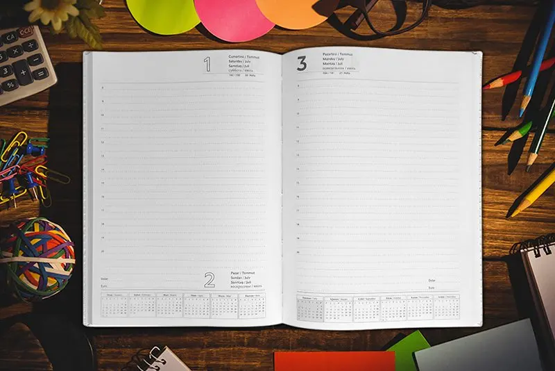 Personalized Professional Knowledge Processing Manager 2020 White Leather Organizer |