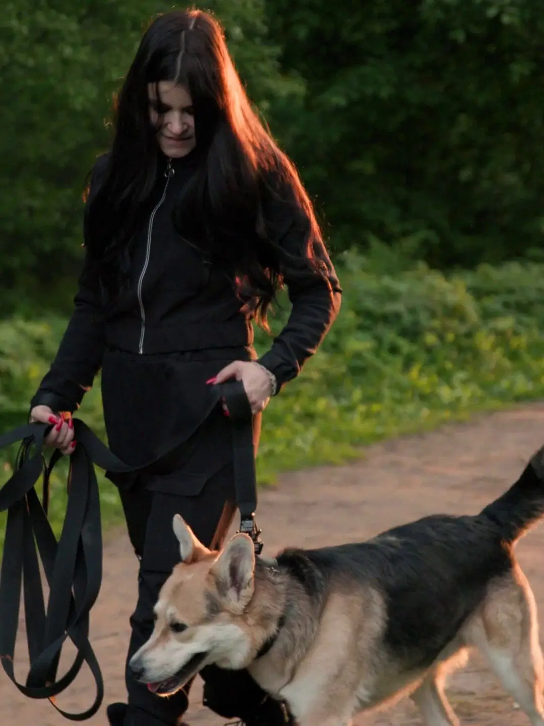Professional leash for Dogs series &quotA" with carabiner-self-gripper | Дом и сад