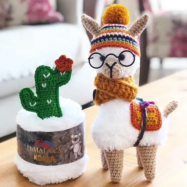 Himalaya Koala Ресницы Пряжа перо сетка крючком высокое качество 5 шт./лот Гималайский