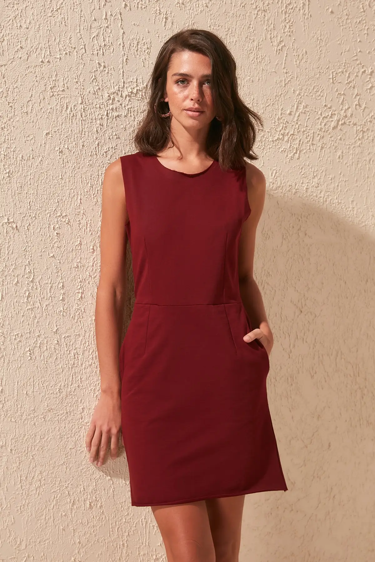 Базовое трикотажное платье TWOSS20EL1780 с карманами | Женская одежда