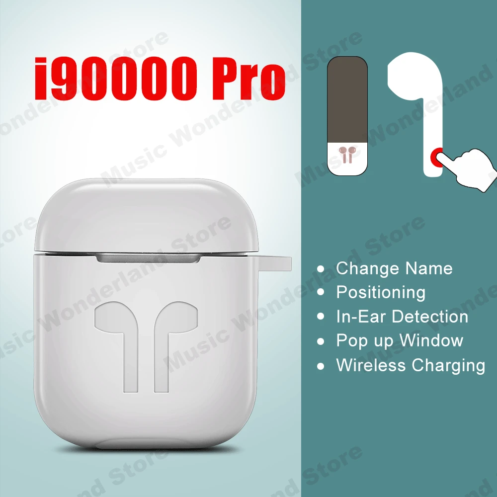 I90000 Pro TWS раздвижной регулятор громкости Bluetooth наушники беспроводные изменение