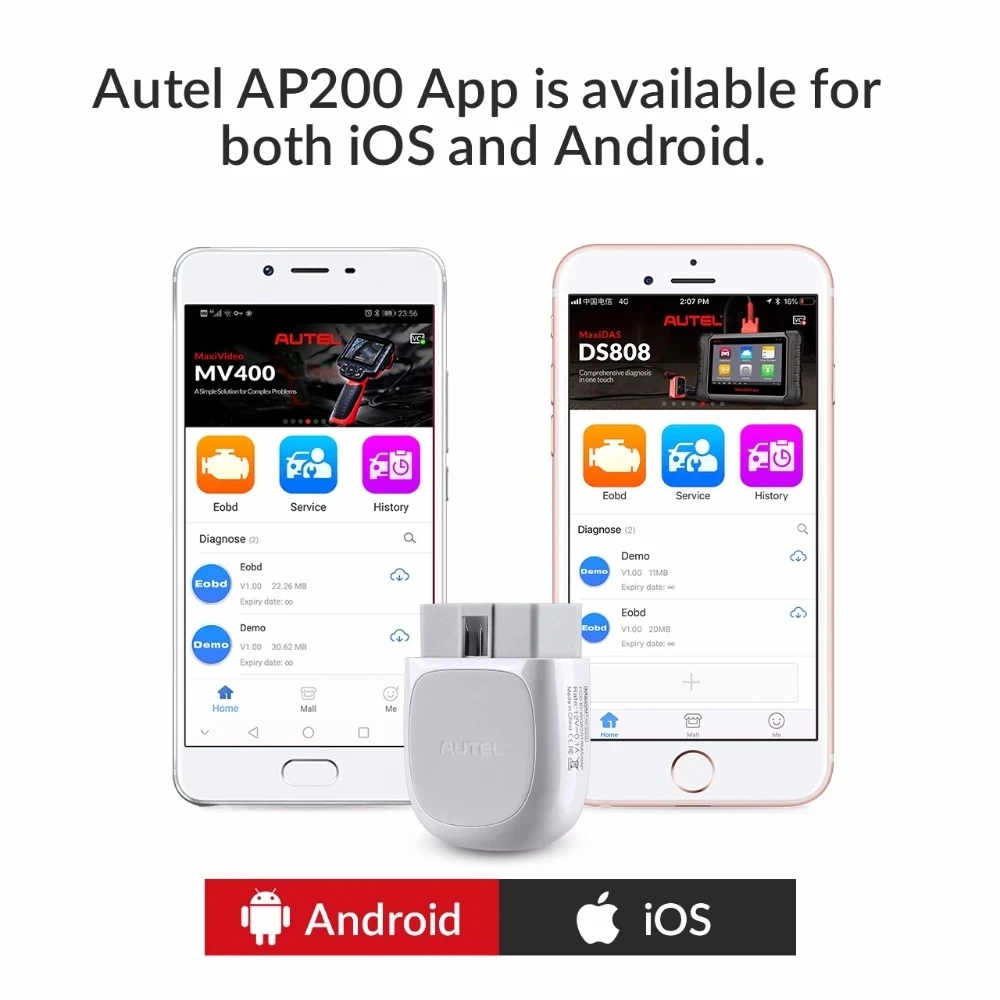 В наличии! Autel AP200 OBD2 сканер OBD OBDII автомобильный диагностический инструмент TPMS
