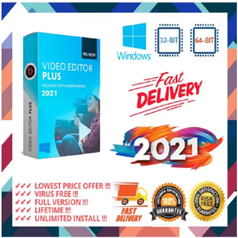 

Movavi Video Editor Plus 2021 | Full Version | Multilingual | Windows 32/64 Bit