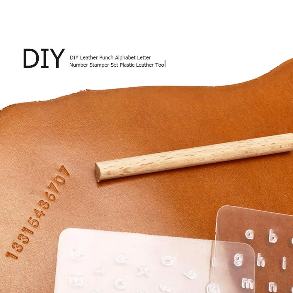 DIY кожаный перфоратор Алфавит Набор кожаных штампов кожевенное ремесло пластиковый кожаный инструмент DIY кожаный Перфоратор Инструмент