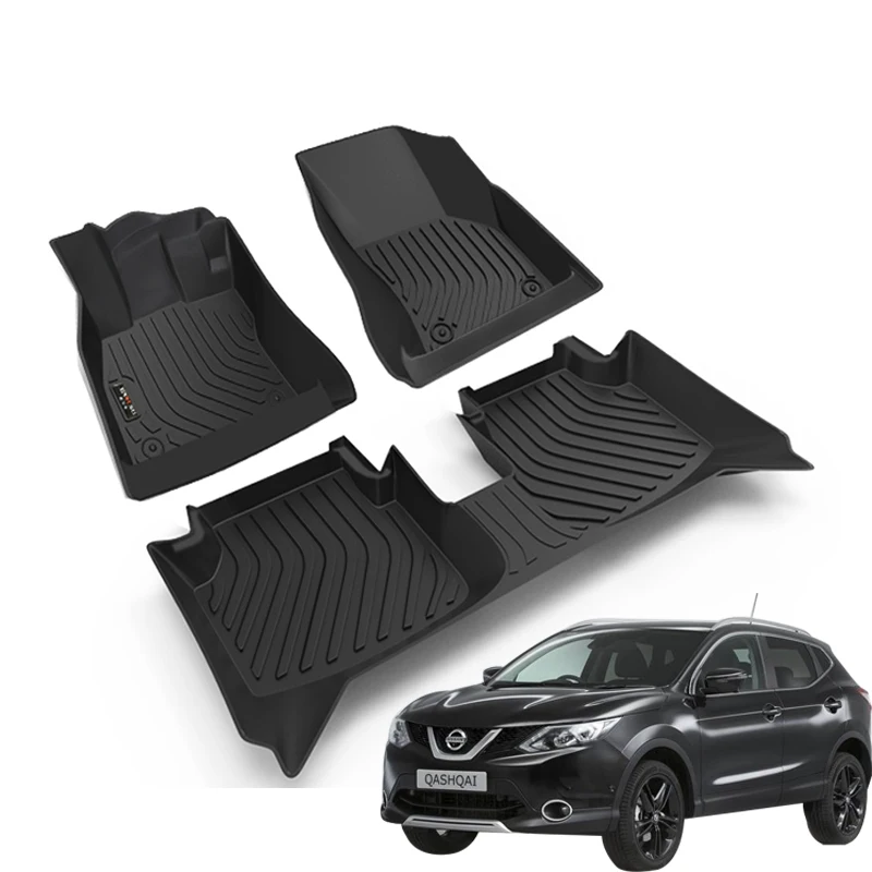 

Car Floor Rubber Mats For Nissan Qashqai J10 j11 2007 2008 Women Carpet Rugs Pads Full Set Interior Details Auto Accessories