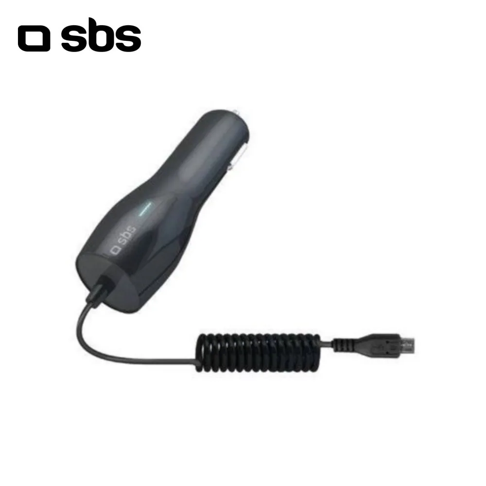 Автомобильное зарядное устройство SBS с кабелем microUSB 2 1А че | Мобильные телефоны и