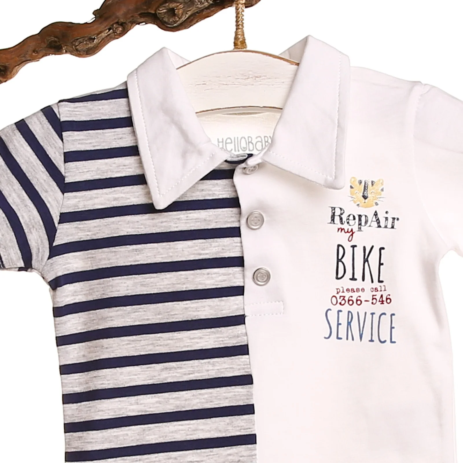 Боди с коротким рукавом ebebek HelloBaby для маленьких мальчиков и девочек| |