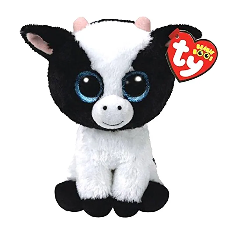 Butter The Cattle Ty Beanie плюшевые куклы животных Единорог Сова Жираф мягкие игрушки пингвин летучая мышь кошка Boos собака 15 см - Цвет: Butter The Cattle