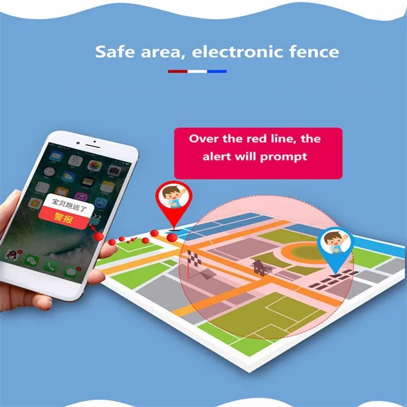 Детские Смарт-часы 2020 встроенный LBS позиционирование SOS Вызов защита от потери