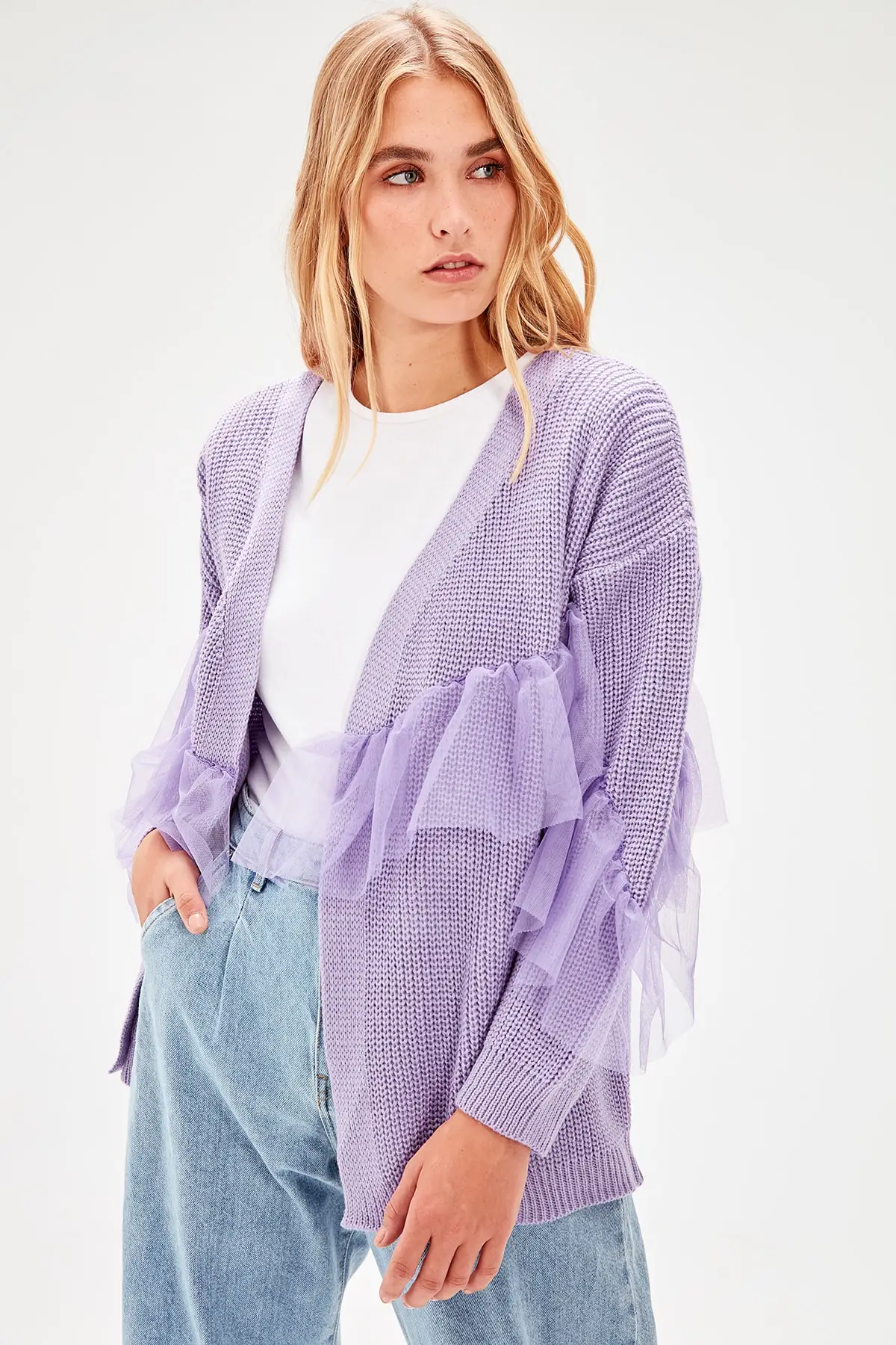 Trendyol Женский трикотажный кардиган TWOAW20FV0048| |