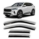 Дефлекторы окон хром полоска молдинг Cobra Tuning H60519CR на авто Haval F7 l 5 door 2019- н.в ветровики от дождя солнца и ветра