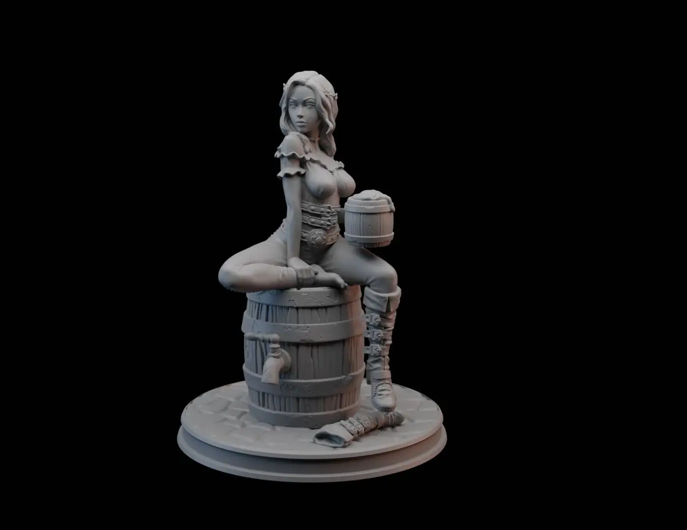 Фигурка из смолы Джалисса | фигурка для покраски из смолы | модель для покраски | модель для сборки