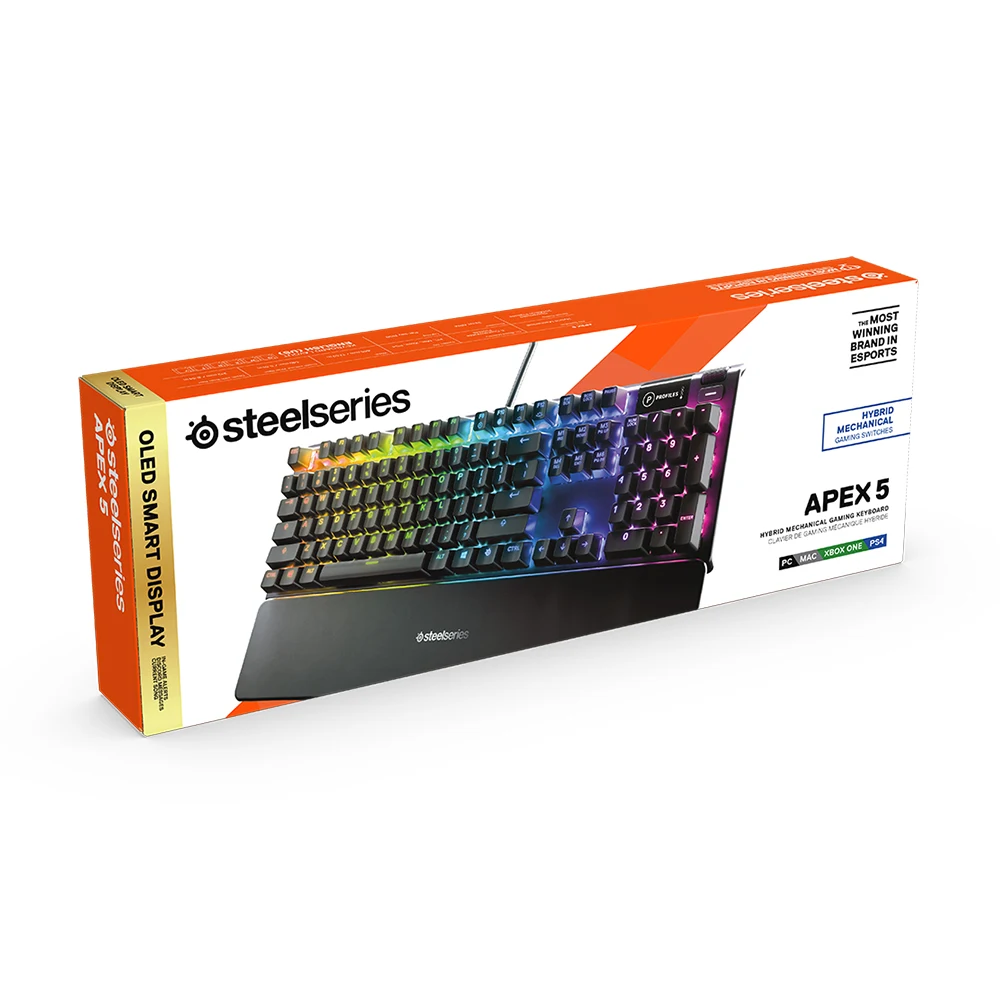 Игровая клавиатура SteelSeries APEX 5 (64532)|Клавиатуры| |