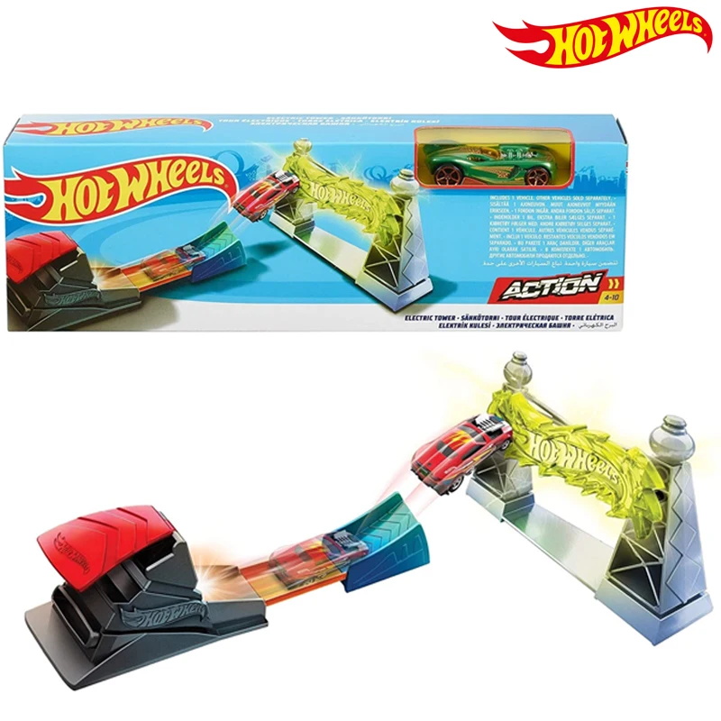

Hot Wheels Новый оригинальный набор для аэробических прыжков и гонок FTH79 (Электрическая башня) Игрушки для детей Подарки для детей быстрый и фуро...